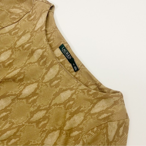 Lauren by Ralph Lauren snake print ponte knit dress - Picture 6 of 8